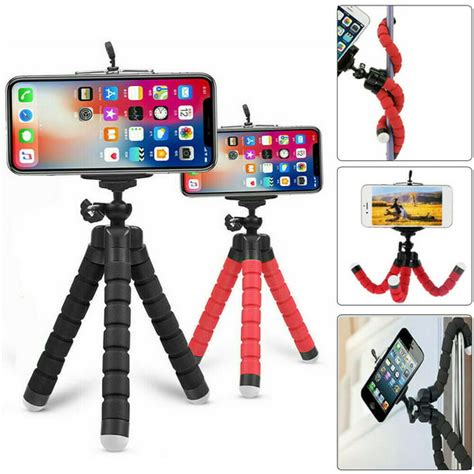 Universal Cell Phone Holder Flexible Octopus Tripod Bracket Selfie ...