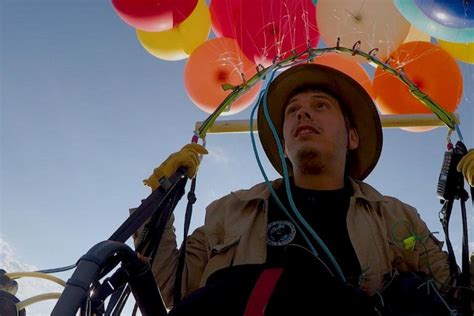 Guy Flies 25 Km Tied to 100 Helium Balloons in Real-Life "UP" Journey