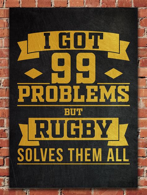 'Funny Rugby Quote' Poster by PosterWorld | Displate | Quote posters, Rugby quotes, Design quotes