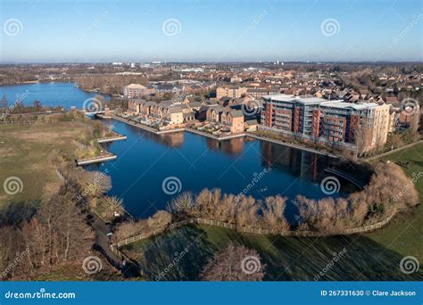 Aerial View of Exclusive Real Estate Surrounding the Lake at Lakeside ...