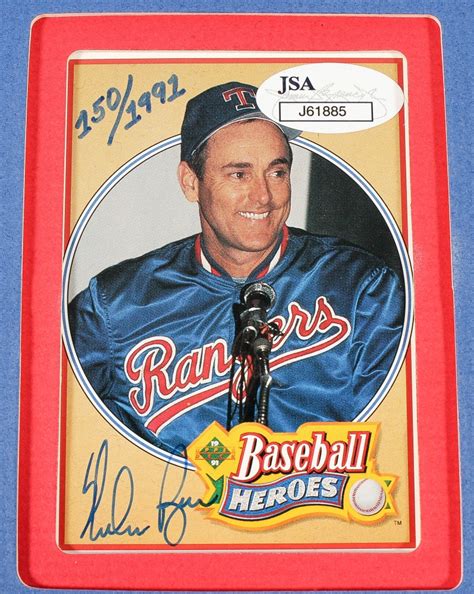 Nolan Ryan Baseball Cards - Nolan Ryan 85 Leaf baseball card / — there ...