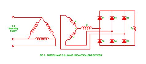 Three Phase Full Wave Rectifier - Riset