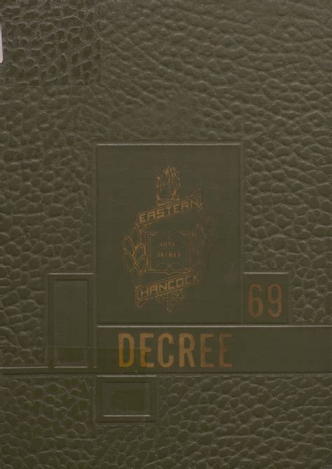 1969 yearbook from Eastern Hancock High School from Charlottesville, Indiana for sale