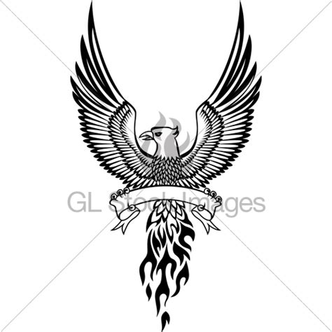 Phoenix Silhouette Tattoo at GetDrawings | Free download