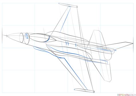 How to draw a fighter jet | Step by step Drawing tutorials