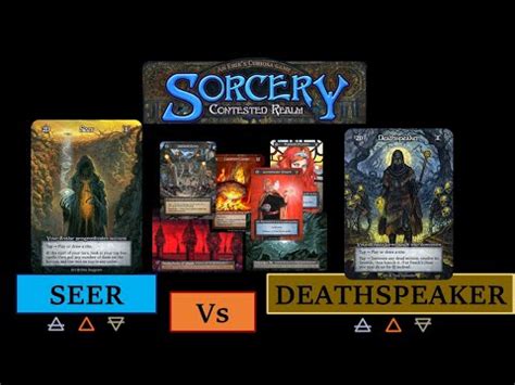 Sorcery TCG Beta Testing Gameplay - Seer vs Deathspeaker - YouTube