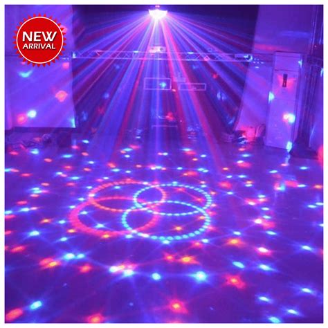 9 Colors 27W Crystal Magic Ball Led Stage Lamp 21 Mode Disco laser-beam Light Party Lights Sound ...