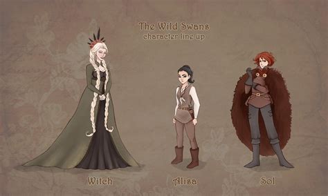 The wild swans:characters by saratopale on DeviantArt