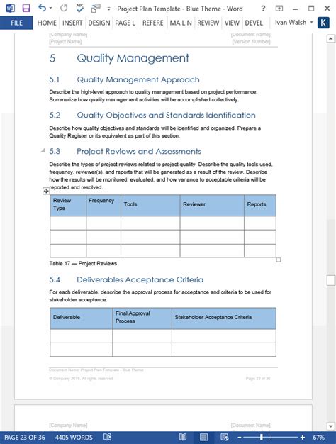 Project Plan Template – Download MS Word & Excel forms, spreadsheets