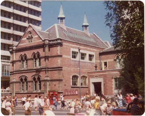 Crowd outside Canterbury Public Library | canterburystories.nz