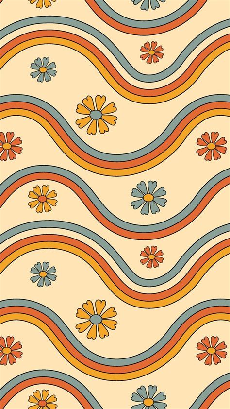 70s Retro Floral Wallpaper HD Phone Wallpaper Iphone Android in 2023 | Cute home screen ...