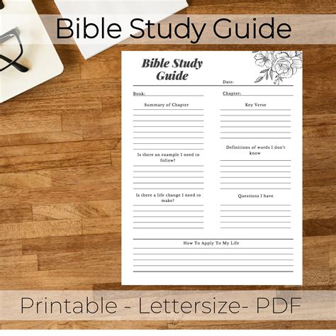 Bible Study printable Bible Study Guide Bible Planner | Etsy