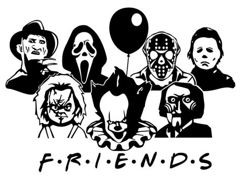 204 Friends Halloween Svg SVG PNG EPS DXF File