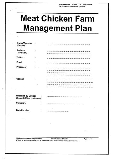 Download New Business Plan Template for Poultry Farming can save at New ...