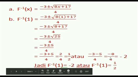 Cara Cepat Invers Fungsi Kuadrat YouTube