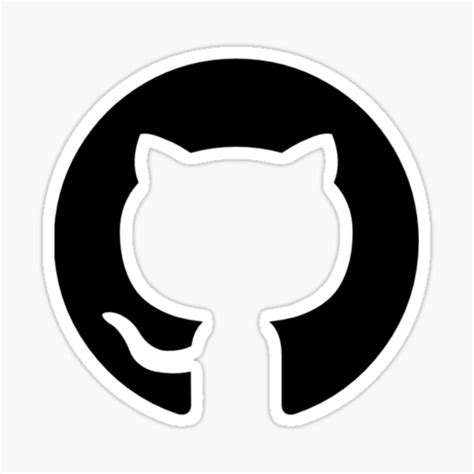 "git cat logo" Sticker by Rob0362 | Redbubble