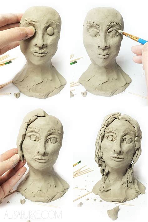 alisaburke- working with air dry clay | Sculpture, Sculpture clay ...