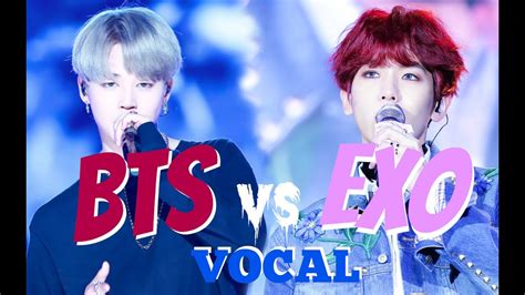 BTS VS EXO Part 1 : VOCALS ( live) - YouTube