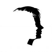 Face Silhouette Images, Pictures and Photos