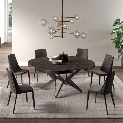 Ozzio Big Round Extendable Dining Table | Sklar Furnishings