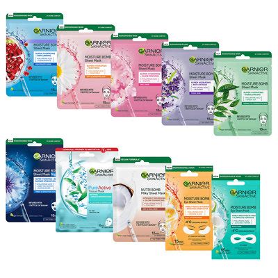 Garnier SkinActive Sheet Masks Party Pack x 10 | SEPHORA UK