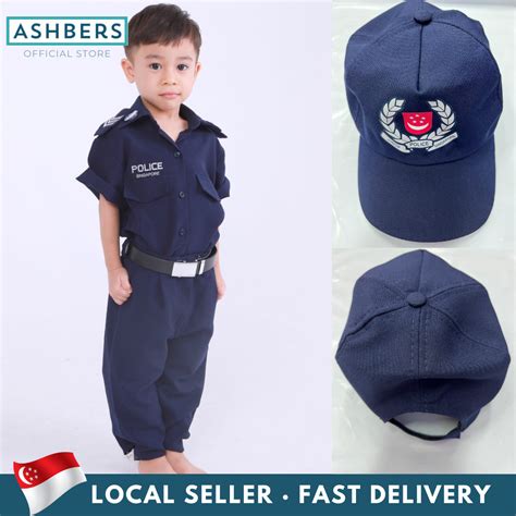 Singapore Police Costume for Kids. Exclusive! Deluxe Role Play Uniform ...