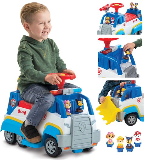 Nick Jr. PAW Patrol 6 Volt Ride-On Toy Playset, Skye, Chase, Marshall and Rubble - Huffy – BrickSeek