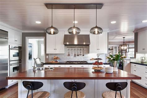 Kitchen Island Pendant Lighting in a Cozy California Ranch | Kitchen renovation trends, Kitchen ...