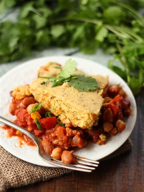 Three Bean Vegan Tamale Pie - Connoisseurus Veg