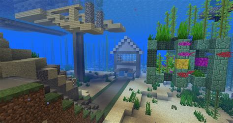 Underwater Mountain Home Minecraft