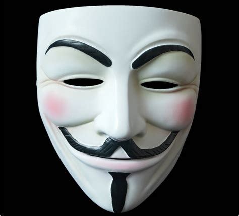 V for Vendetta Anonymous Film Guy Fawkes Face Mask Halloween Fancy Cosplay Resin Crafts-in Party ...