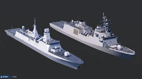 Size comparison between Chinese Type 054B frigate and US Constellation ...