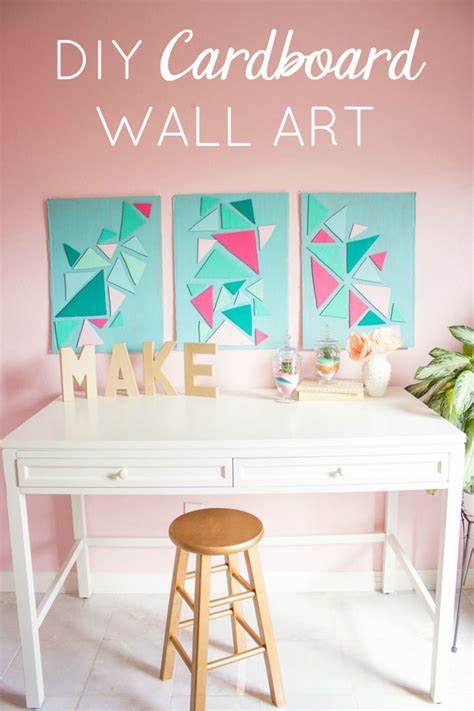 How to Turn a Cardboard Box into Wall Art! | Design Improvised