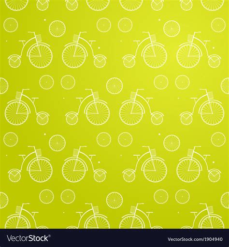 Vintage bicycle seamless background Royalty Free Vector