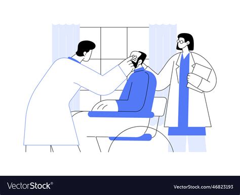 Cataract surgery recovery abstract concept Vector Image