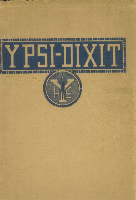 1922 yearbook from Ypsilanti High School from Ypsilanti, Michigan