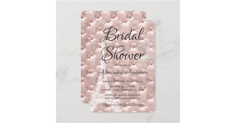 Rose Gold Pink Paris Bridal Shower Invitation | Zazzle