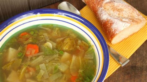 Quick Veggie Soup with Spring Lettuce - Rachael Ray | Veggie soup, Recipes, Soup