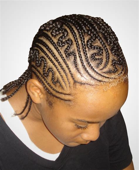 Cornrow Designs - Front Right Side View - Braids by Thebraidguru.com | Cornrow designs, Braids ...