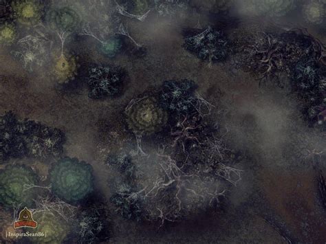 Spooky forest clearing map (30x40) : battlemaps Dead Forest, Forest Map ...