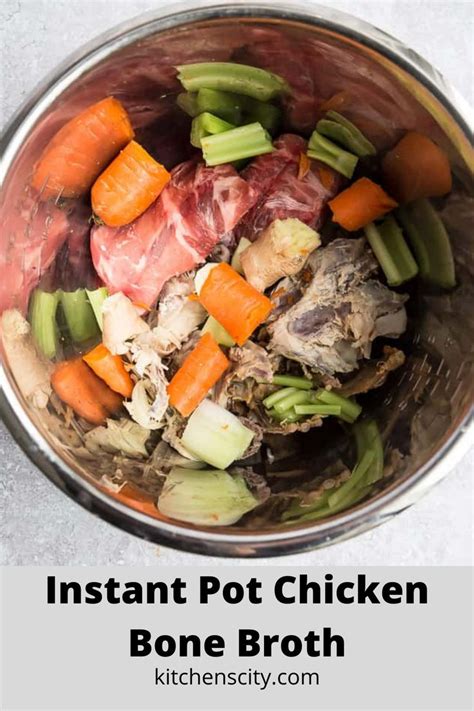 Instant Pot Chicken Bone Broth: Make Chicken Stock in the Instant Pot | Recipe | Bone broth ...