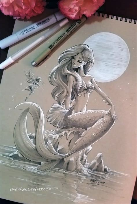 Mermaid by KelleeArt on DeviantArt | Mermaid drawings, Mermaid art ...