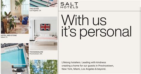 Salt Hotels - With us, it's personal.