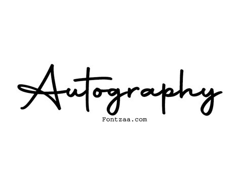 Autography Font - Fontzaa - Exclusive Fonts Library