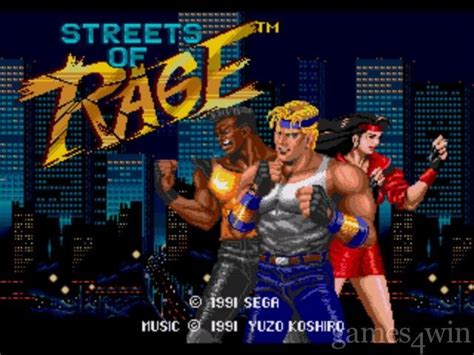 Streets of Rage Start Screen (for Sega Genesis). A fav game of mine. # ...