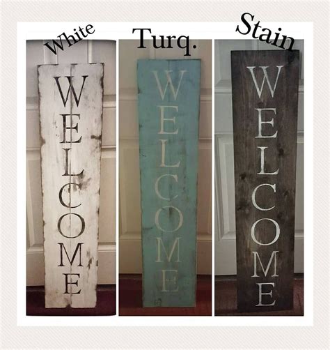 Rustic Wood WELCOME Sign for Porch Rustic Welcome Sign - Etsy