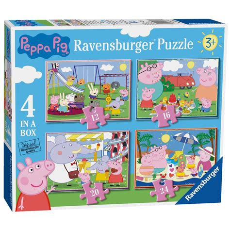 Ravensburger Peppa Wutz 4 in a box Rahmenpuzzle | Smyths Toys Deutschland