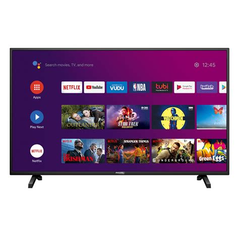 Philips 43" Class 4K Ultra HD (2160p) Android Smart LED TV with Google Assistant (43PFL5604/F7 ...