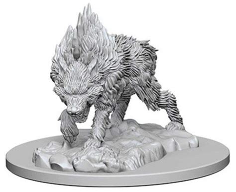 Fenrir Dire Wolf Miniature For DnD, Pathfinder, Sigmar, Clay Cyanide ...