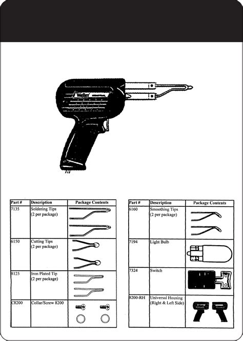 Weller Part 1 Parts Catalog